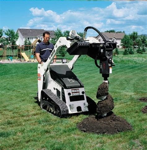 rent a skid steer to dig post hole digger|hydraulic post hole digger rental.